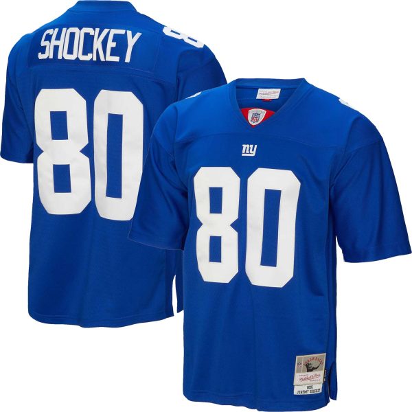 New York Giants mens mitchell  ness jeremy shockey royal new york giants legacy replica jersey | Giants Shop