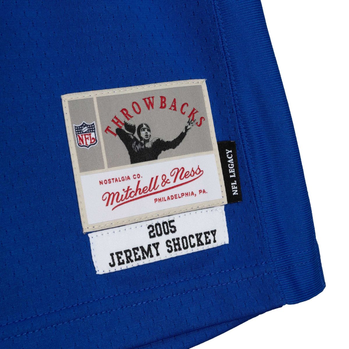 New York Giants mens mitchell  ness jeremy shockey royal new york giants legacy replica jersey | Giants Shop