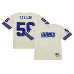 New York Giants mens mitchell  ness lawrence taylor cream new york giants chainstitch legacy jersey | Giants Shop