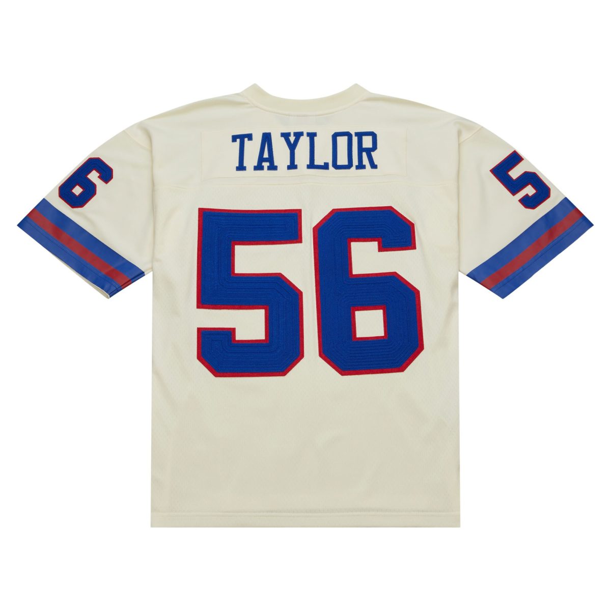 New York Giants mens mitchell  ness lawrence taylor cream new york giants chainstitch legacy jersey | Giants Shop