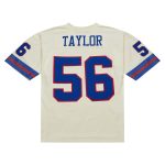 New York Giants mens mitchell  ness lawrence taylor cream new york giants chainstitch legacy jersey | Giants Shop