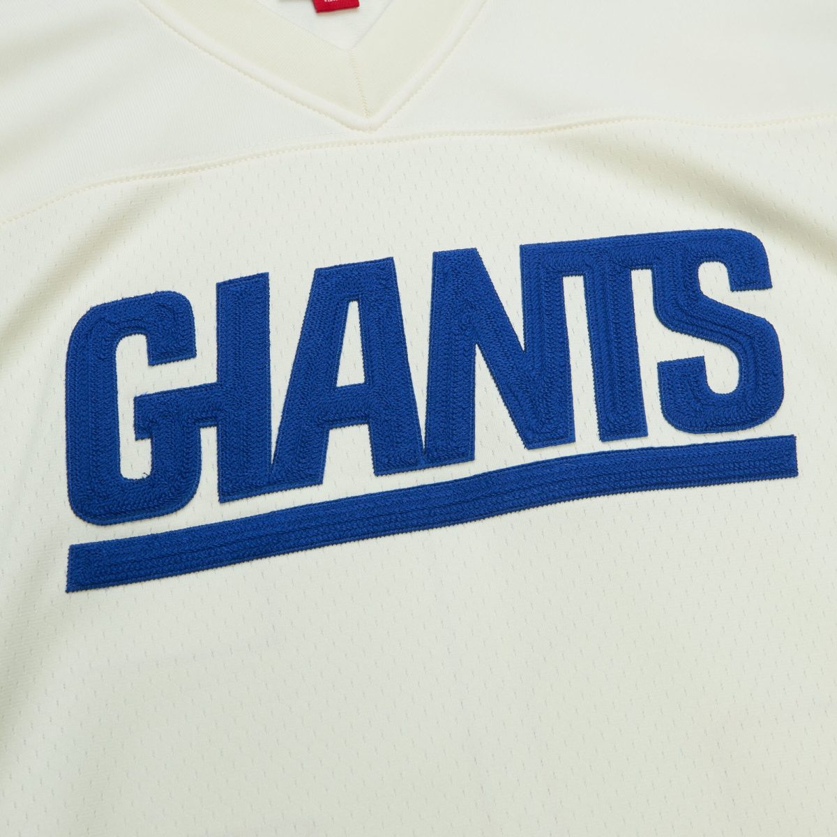 New York Giants mens mitchell  ness lawrence taylor cream new york giants chainstitch legacy jersey | Giants Shop