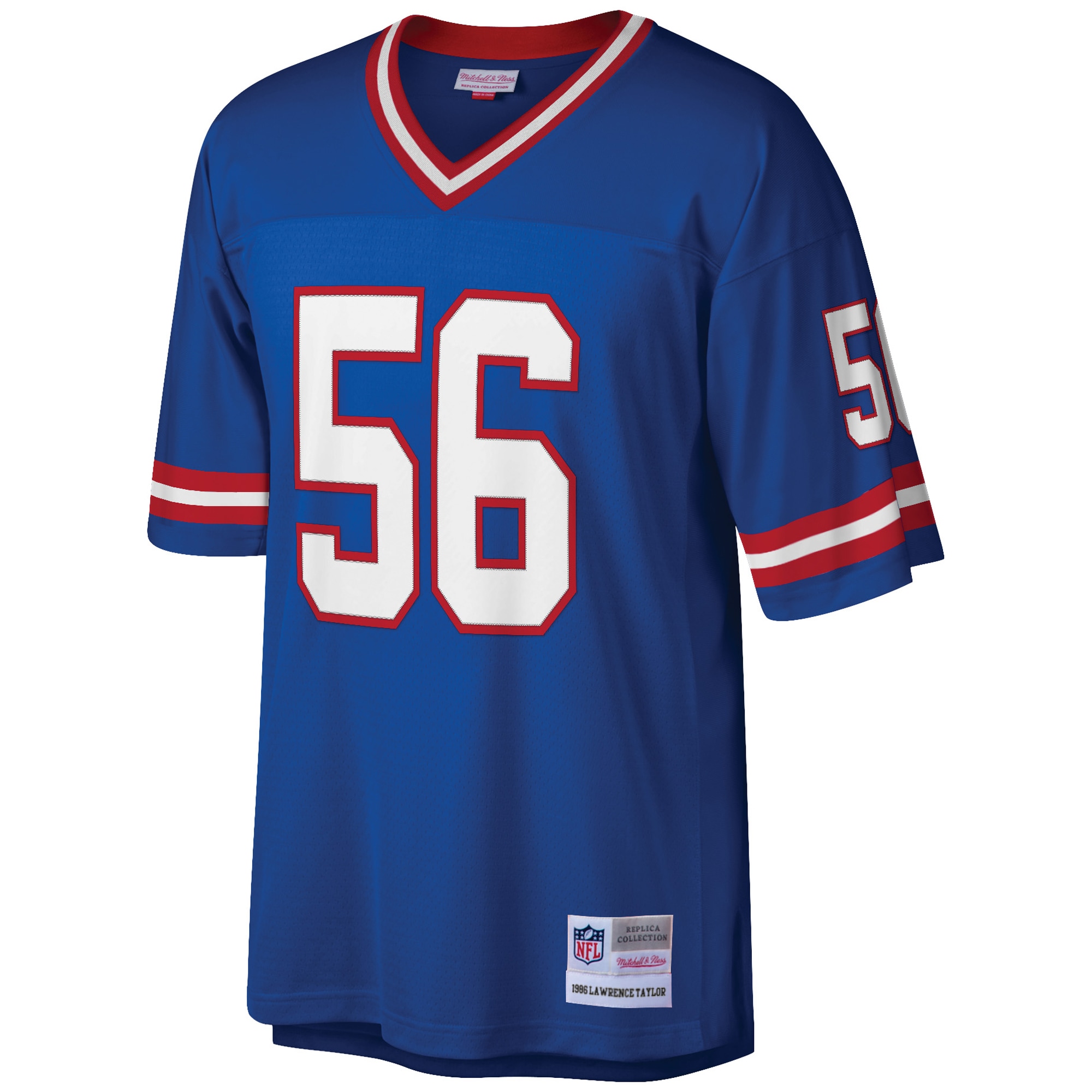 New York Giants mens mitchell  ness lawrence taylor royal new york giants big  tall 1986 retired player replica jersey | Giants Shop
