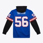 New York Giants mens mitchell  ness lawrence taylor royal new york giants player name  number hoodie legacy jersey | Giants Shop