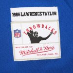 New York Giants mens mitchell  ness lawrence taylor royal new york giants player name  number hoodie legacy jersey | Giants Shop