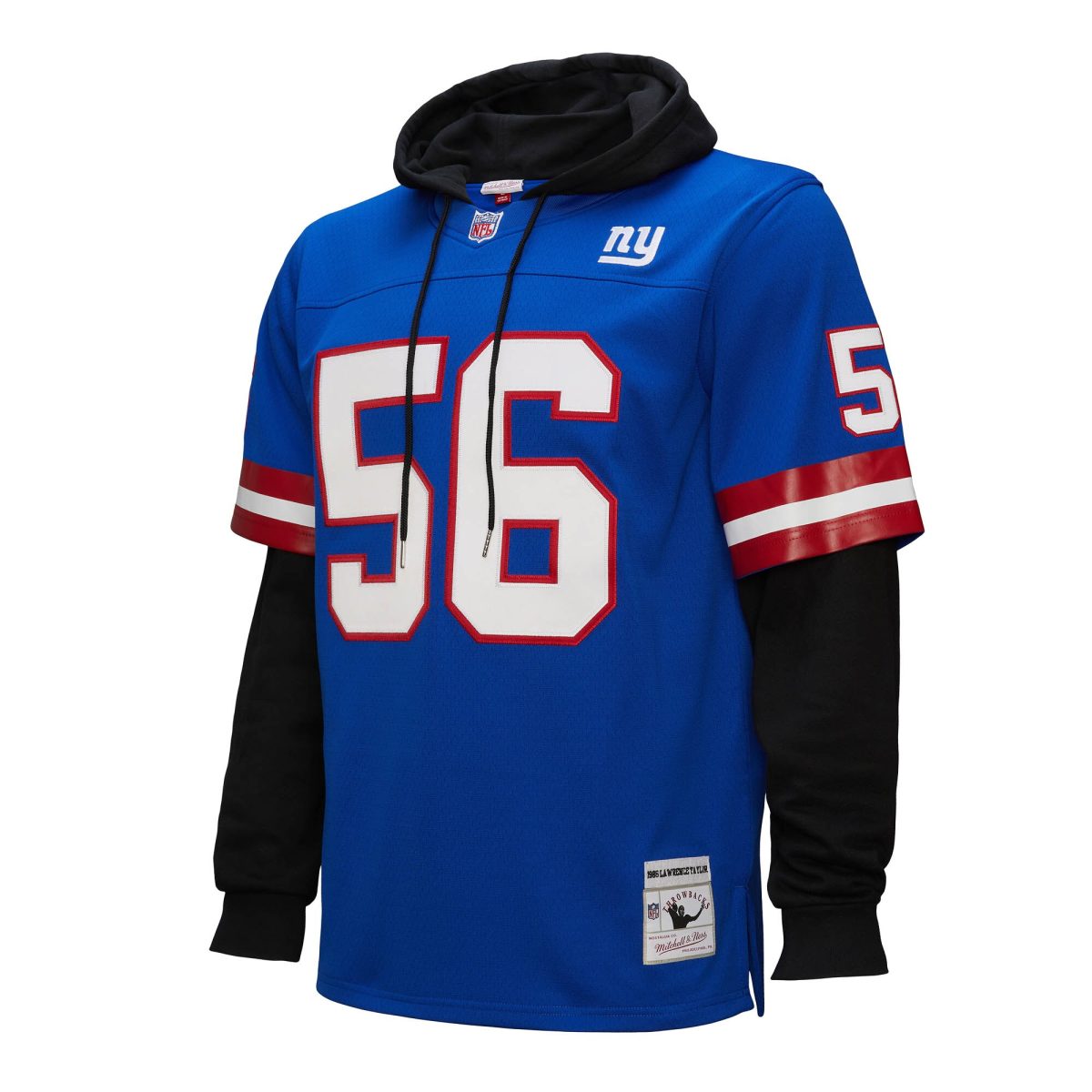 New York Giants mens mitchell  ness lawrence taylor royal new york giants player name  number hoodie legacy jersey | Giants Shop