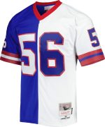New York Giants mens mitchell  ness lawrence taylor royalwhite new york giants 1986 split legacy replica jersey | Giants Shop