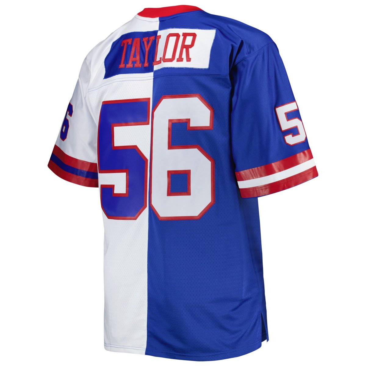 New York Giants mens mitchell  ness lawrence taylor royalwhite new york giants big  tall split legacy retired player replica jersey | Giants Shop