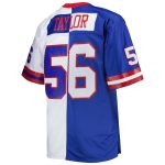 New York Giants mens mitchell  ness lawrence taylor royalwhite new york giants big  tall split legacy retired player replica jersey | Giants Shop