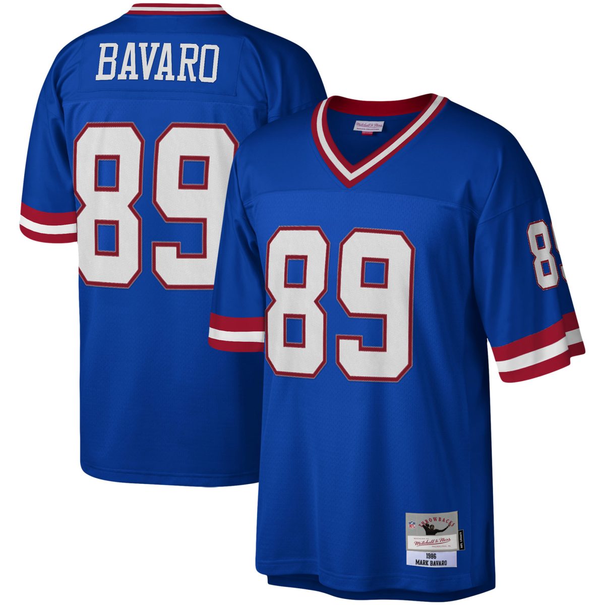New York Giants mens mitchell  ness mark bavaro royal new york giants legacy replica jersey | Giants Shop