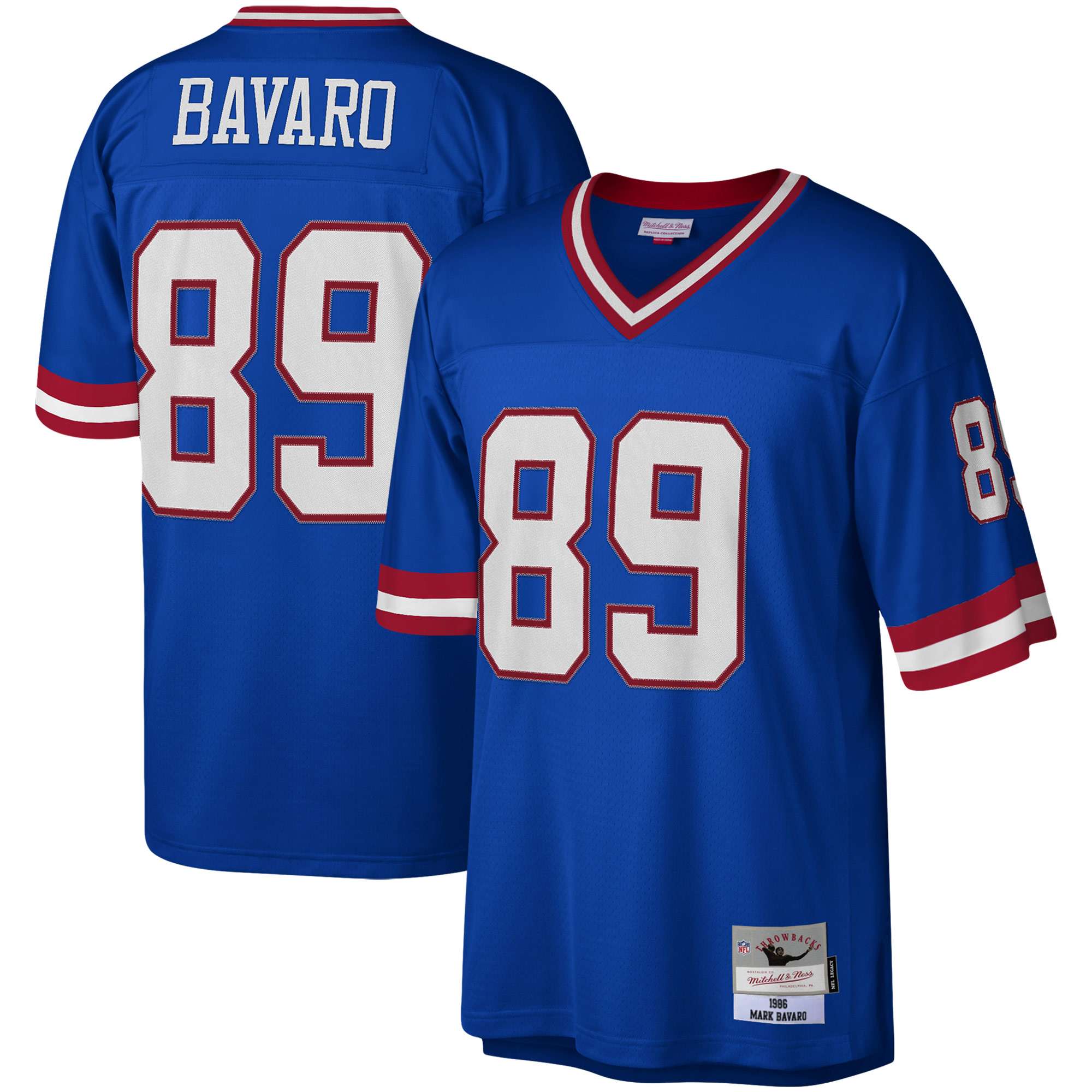 New York Giants mens mitchell  ness mark bavaro royal new york giants legacy replica jersey | Giants Shop