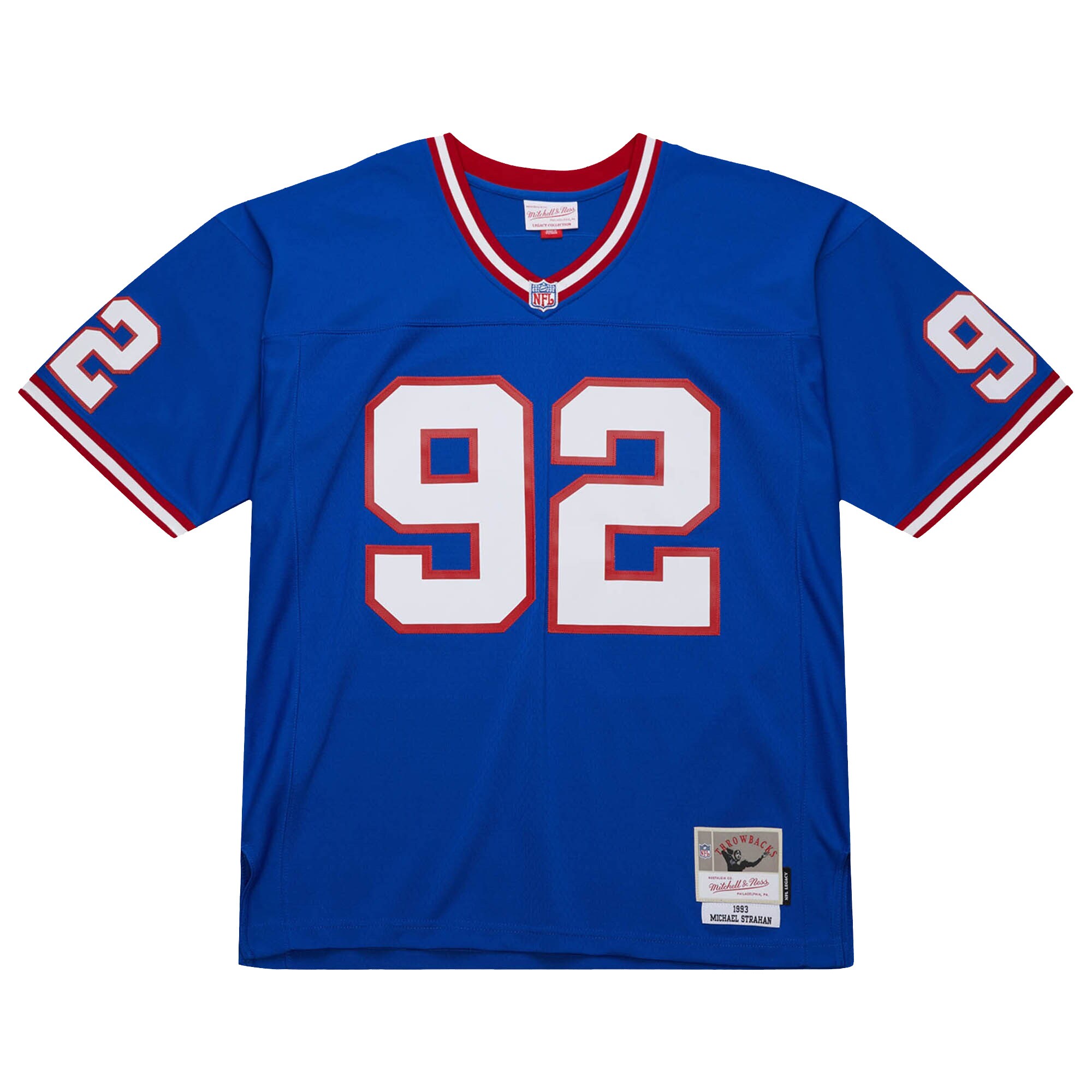 New York Giants mens mitchell  ness michael strahan royal new york giants big  tall 1993 retired player replica jersey | Giants Shop