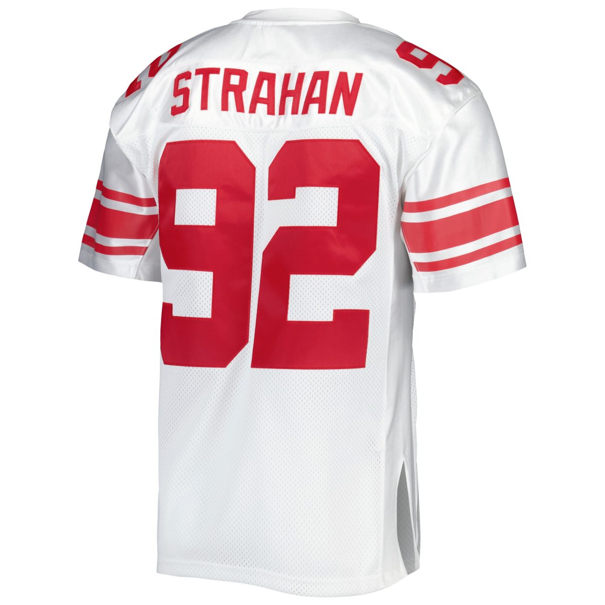 New York Giants mens mitchell  ness michael strahan white new york giants 2007 authentic throwback retired player jersey | Giants Shop