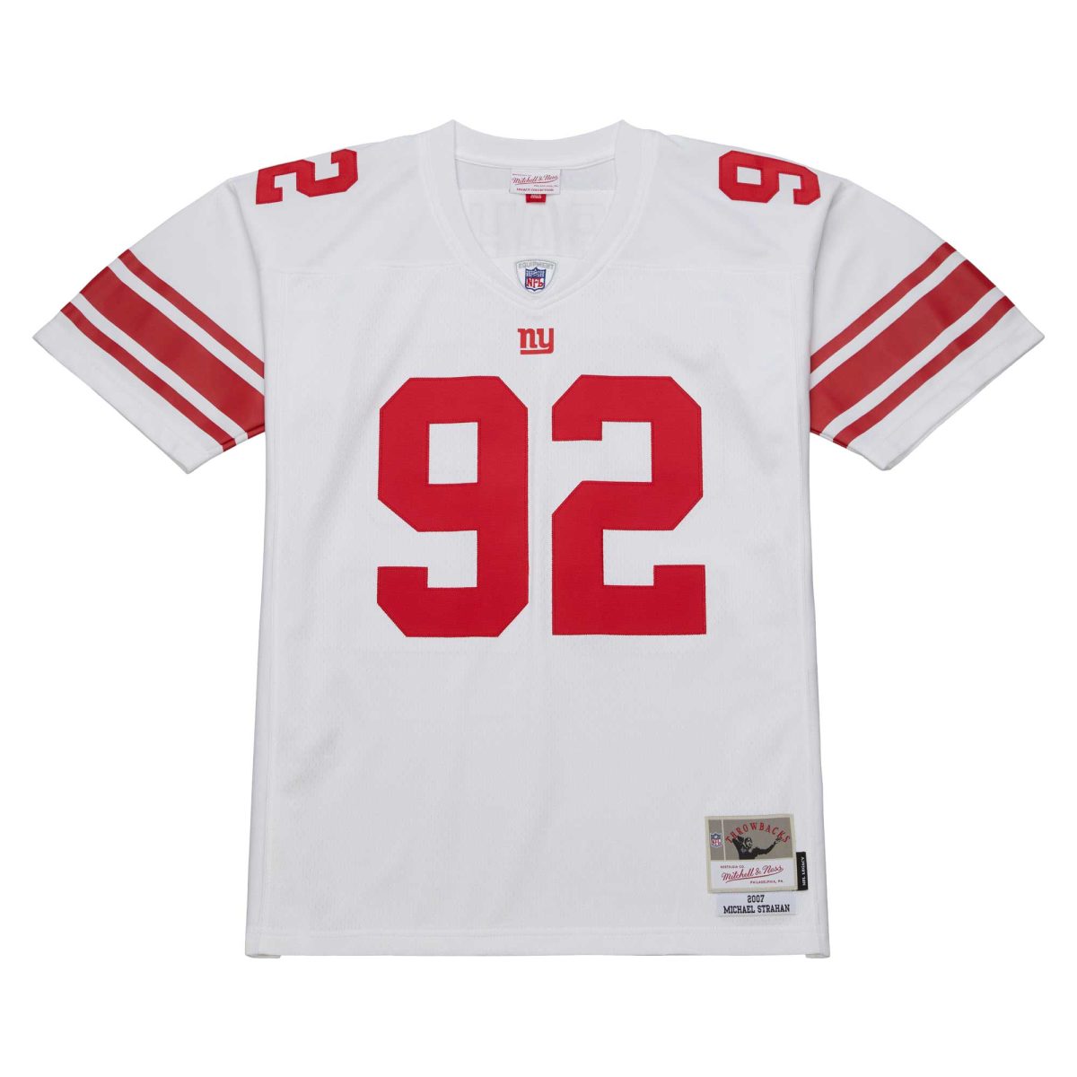 New York Giants mens mitchell  ness michael strahan white new york giants legacy replica jersey | Giants Shop