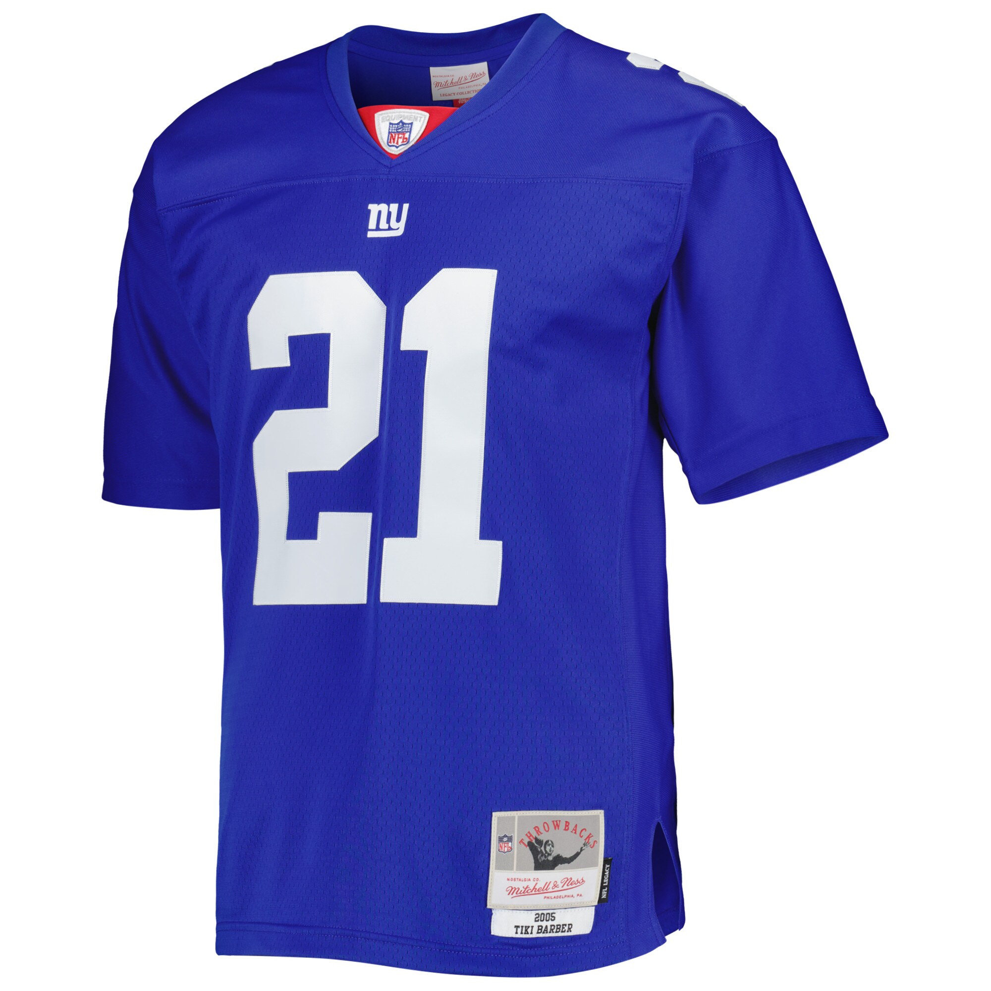 New York Giants mens mitchell  ness tiki barber royal new york giants legacy replica jersey | Giants Shop