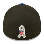 New York Giants mens new era black new york giants 2022 salute to service 39thirty flex hat | Giants Shop