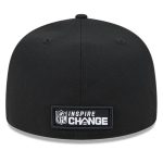 New York Giants mens new era black new york giants 2023 inspire change 59fifty fitted hat | Giants Shop