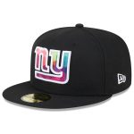 New York Giants mens new era black new york giants 2023 nfl crucial catch 59fifty fitted hat | Giants Shop
