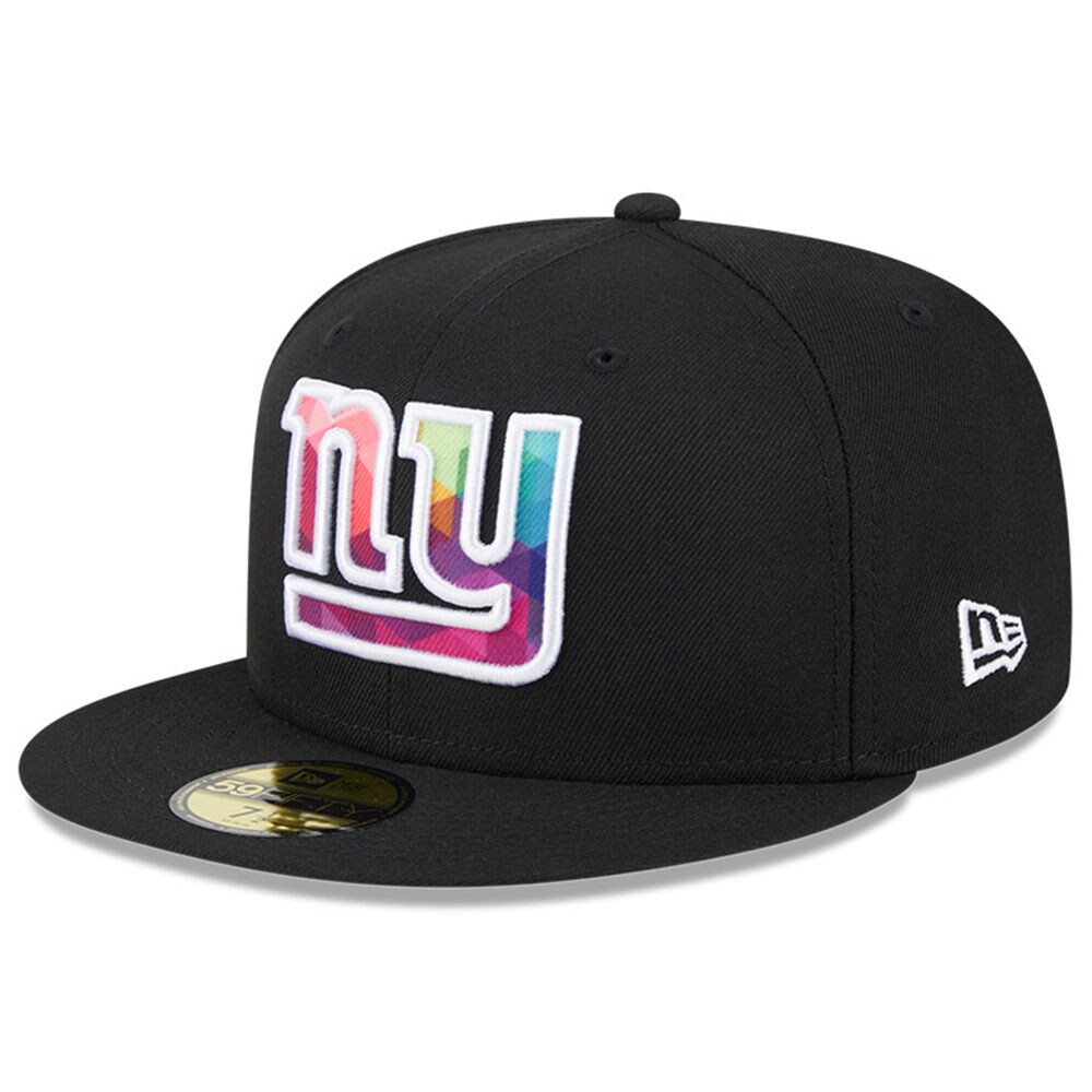 New York Giants mens new era black new york giants 2023 nfl crucial catch 59fifty fitted hat | Giants Shop