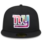 New York Giants mens new era black new york giants 2023 nfl crucial catch 59fifty fitted hat | Giants Shop