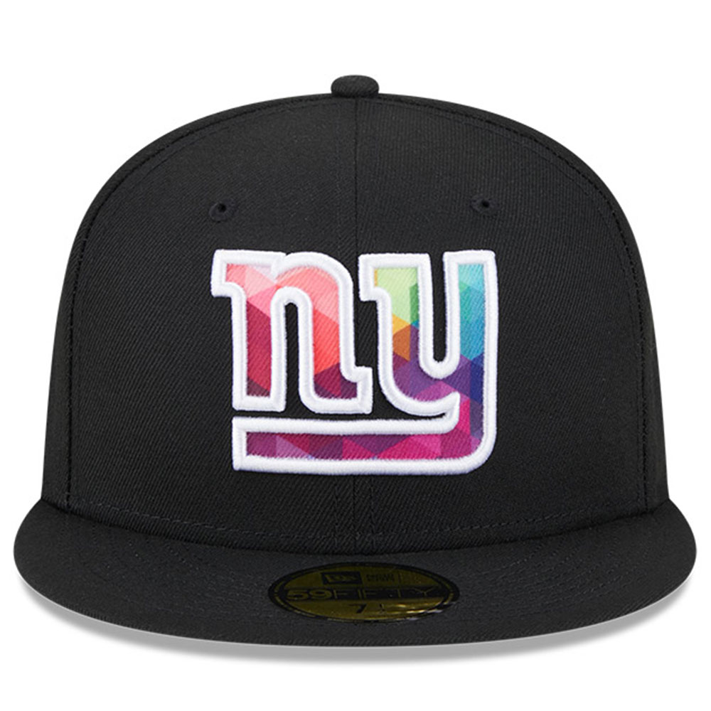 New York Giants mens new era black new york giants 2023 nfl crucial catch 59fifty fitted hat | Giants Shop