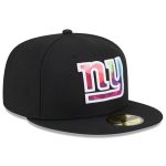 New York Giants mens new era black new york giants 2023 nfl crucial catch 59fifty fitted hat | Giants Shop