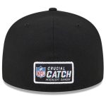 New York Giants mens new era black new york giants 2023 nfl crucial catch 59fifty fitted hat | Giants Shop