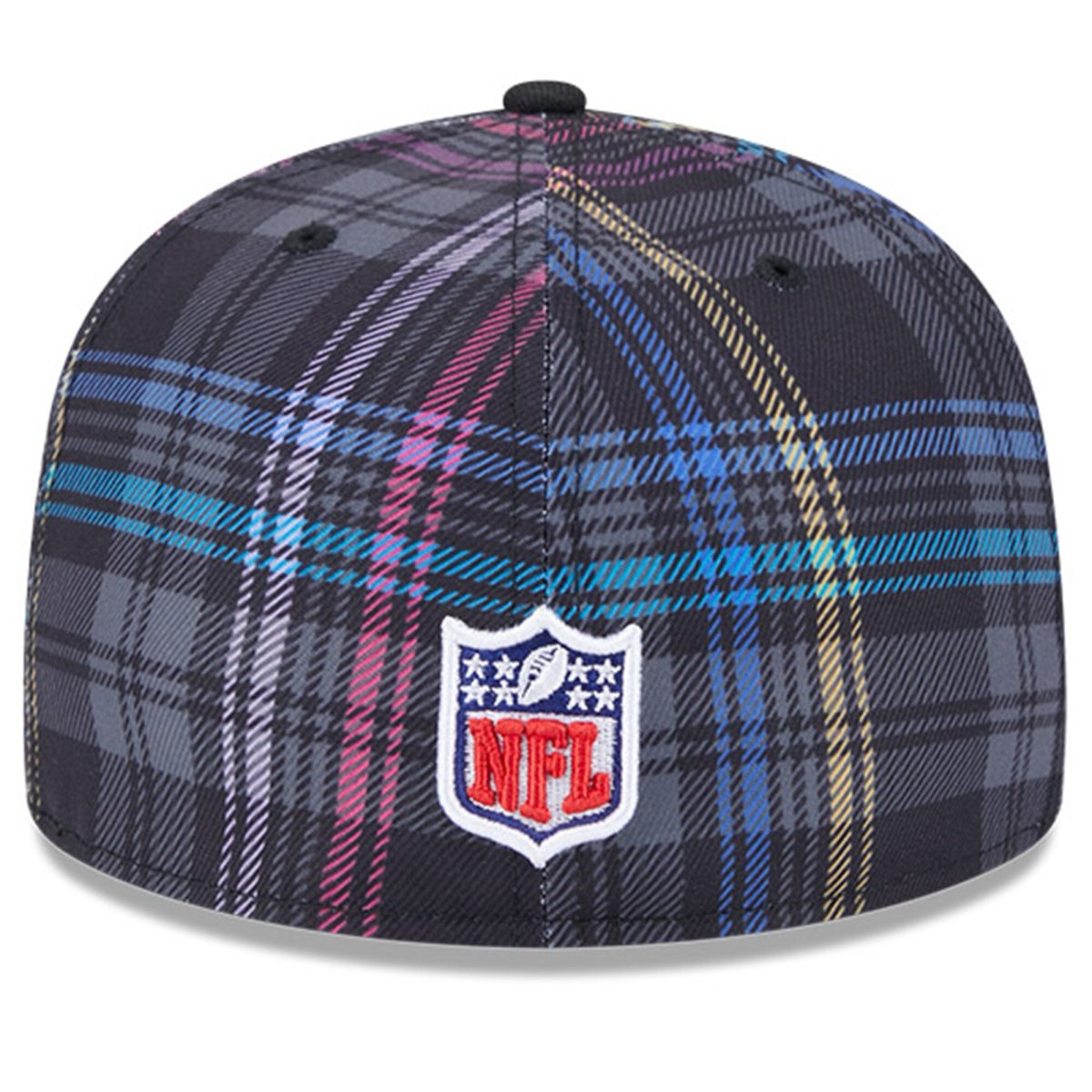 New York Giants mens new era black new york giants 2024 nfl crucial catch plaid 59fifty fitted hat | Giants Shop