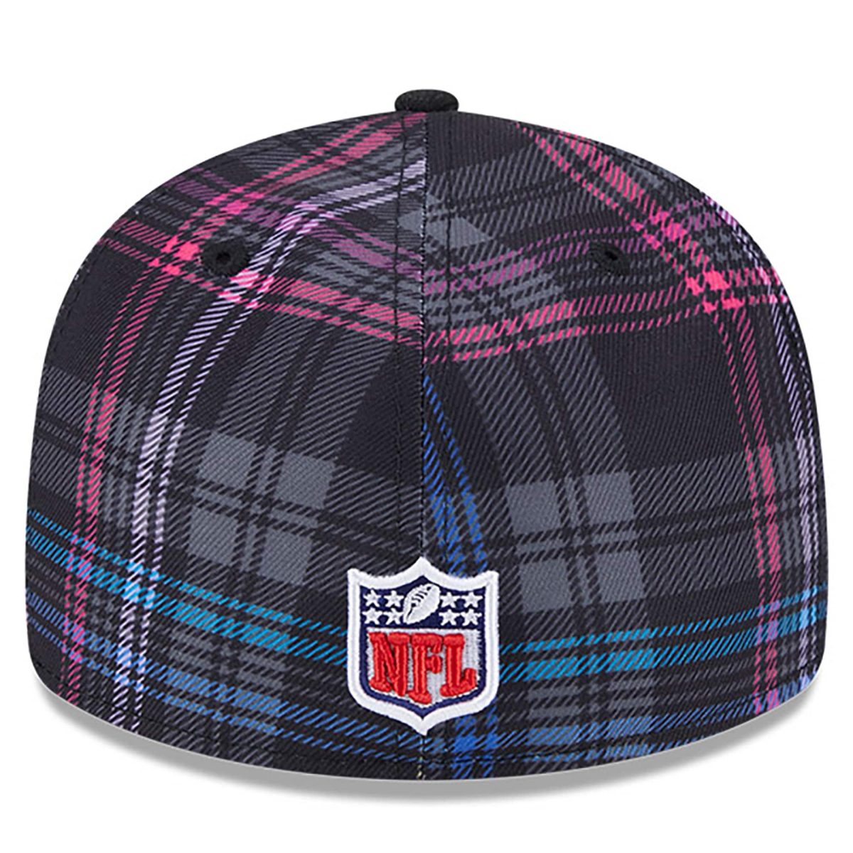 New York Giants mens new era black new york giants 2024 nfl crucial catch plaid low profile 59fifty fitted hat | Giants Shop