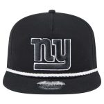 New York Giants mens new era black new york giants b-dub golfer snapback hat | Giants Shop