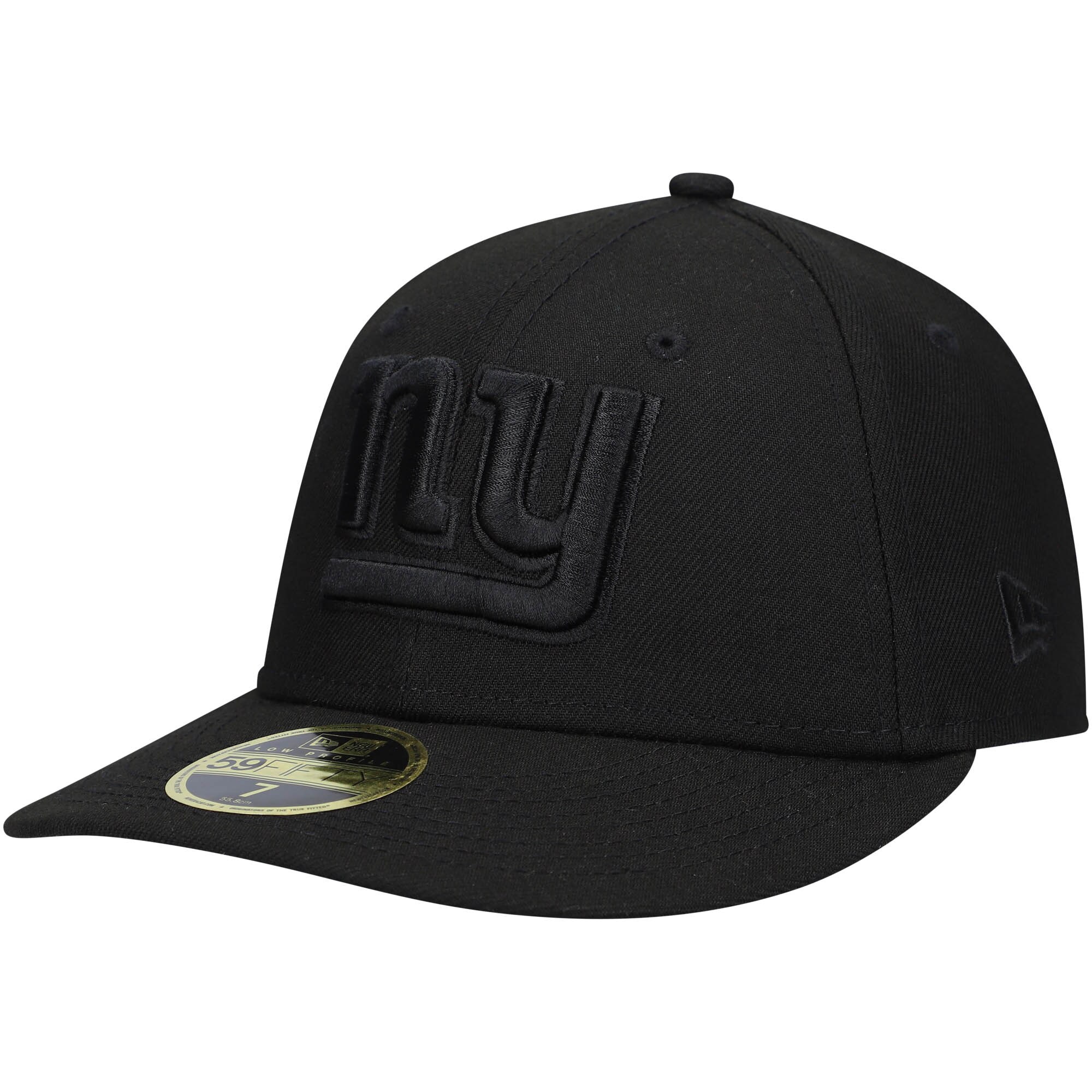 New York Giants mens new era black new york giants black on black low profile 59fifty ii fitted hat | Giants Shop