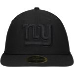 New York Giants mens new era black new york giants black on black low profile 59fifty ii fitted hat | Giants Shop