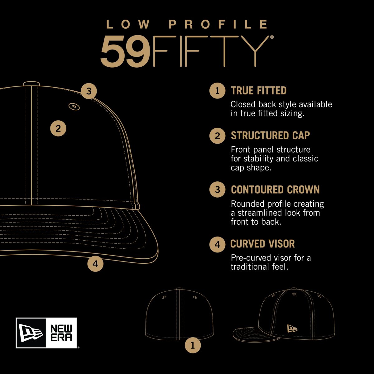 New York Giants mens new era black new york giants black on black low profile 59fifty ii fitted hat | Giants Shop
