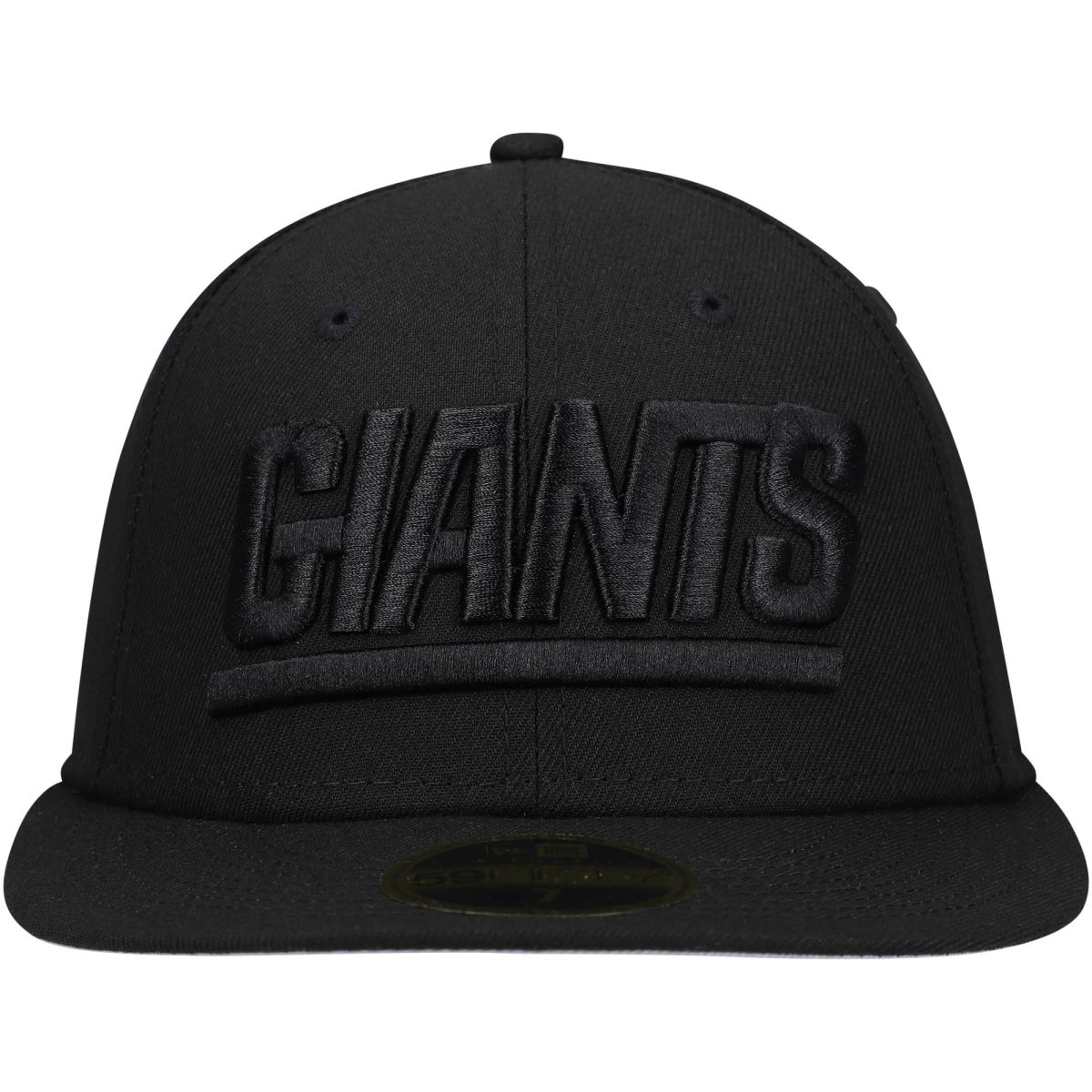 New York Giants mens new era black new york giants historic logo black on black low profile 59fifty ii fitted hat | Giants Shop