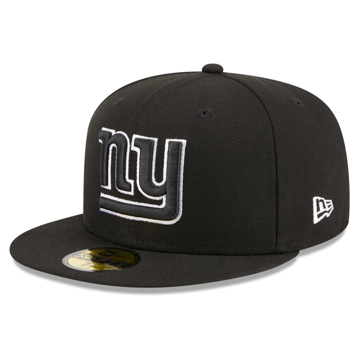 New York Giants mens new era black new york giants main patch 59fifty fitted hat | Giants Shop