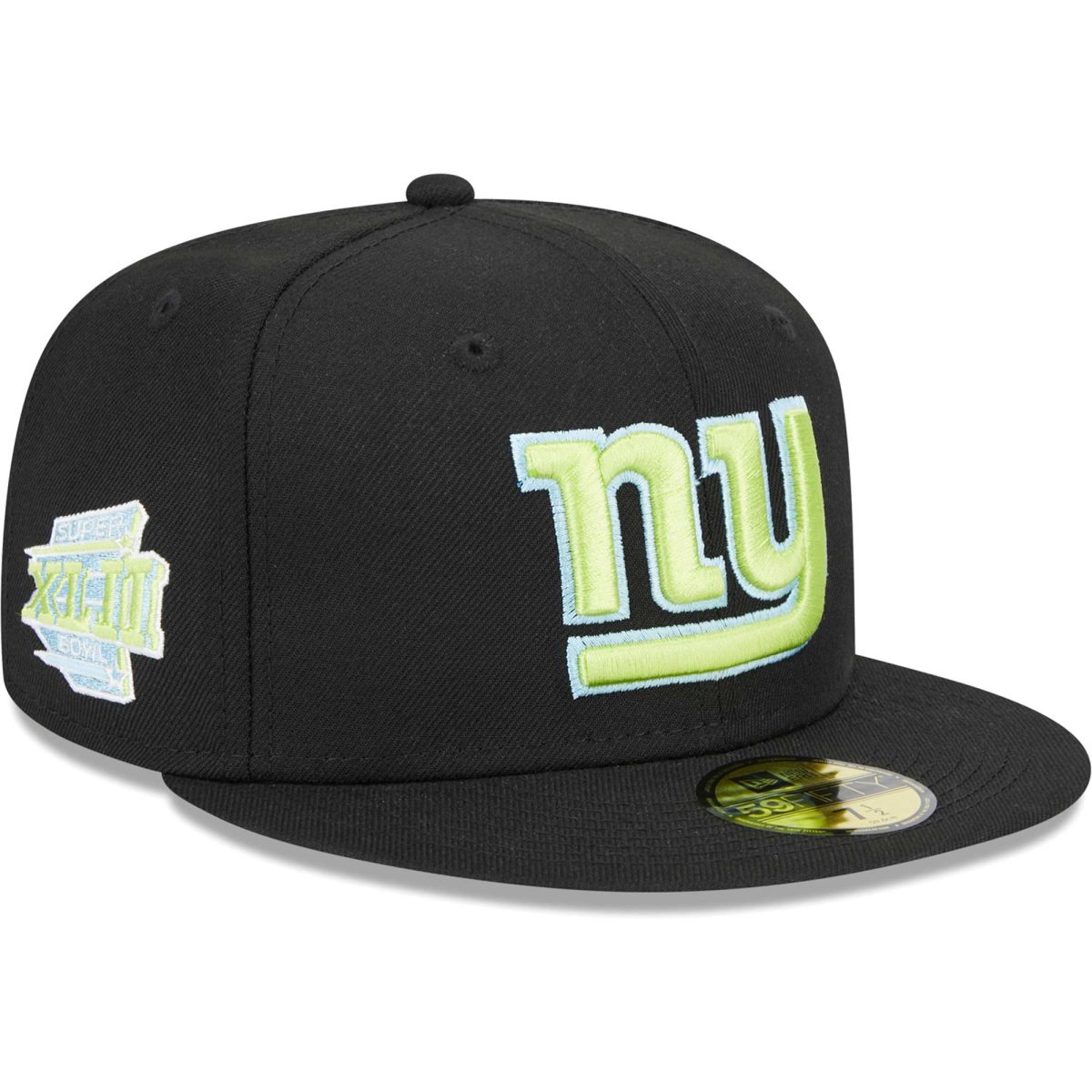 New York Giants mens new era black new york giants multi 59fifty fitted hat | Giants Shop