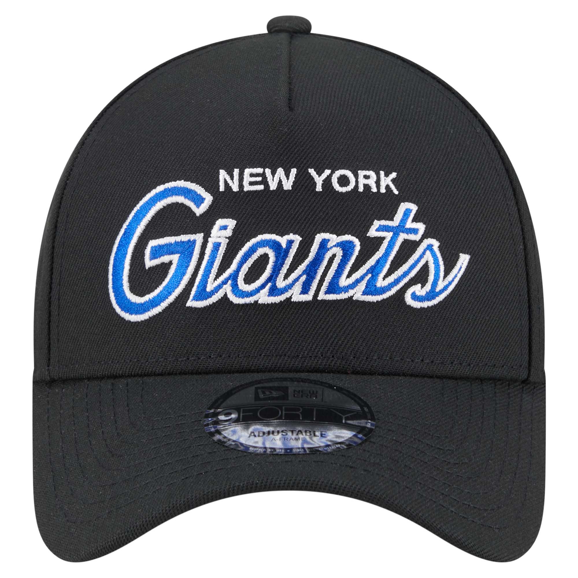 New York Giants mens new era black new york giants smith 9forty adjustable hat | Giants Shop