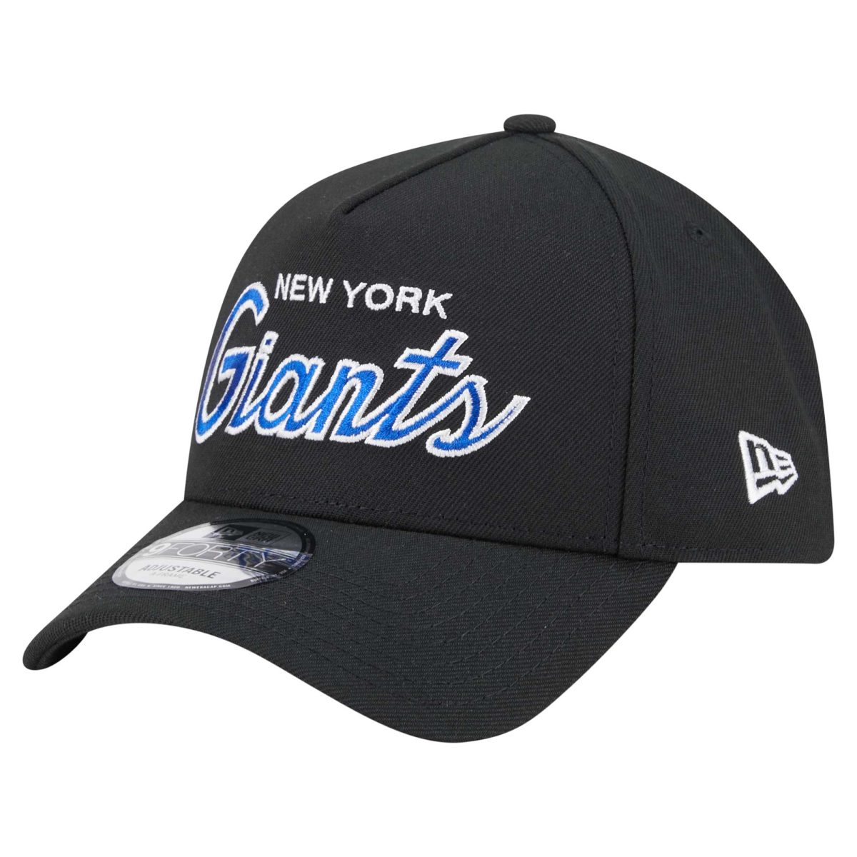 New York Giants mens new era black new york giants smith 9forty adjustable hat | Giants Shop