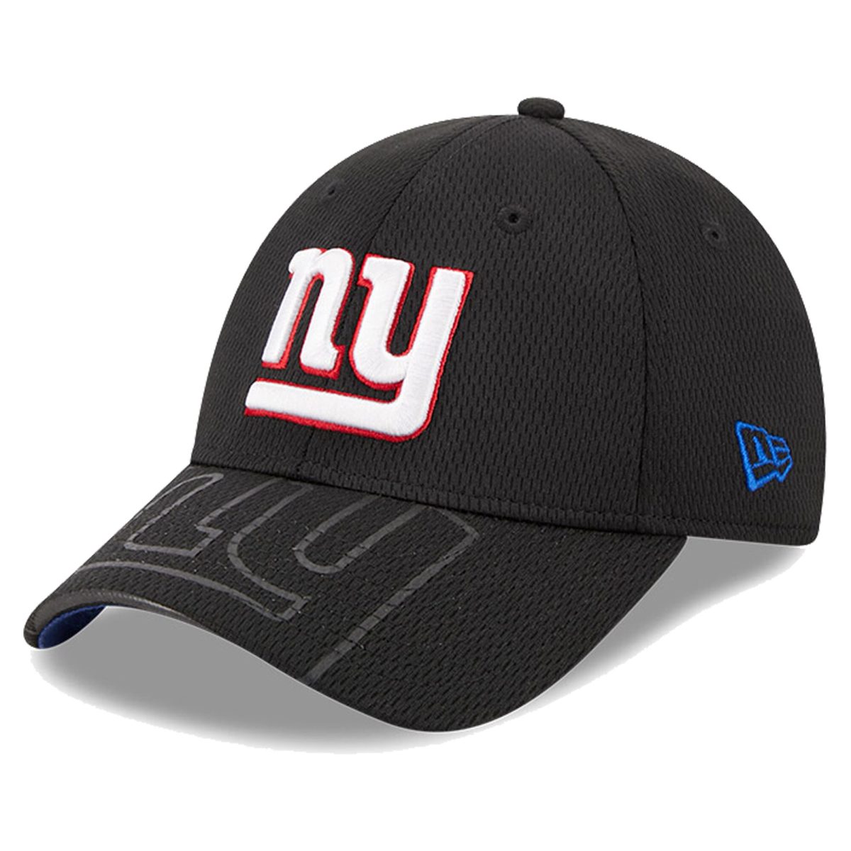 New York Giants mens new era black new york giants top visor 9forty adjustable hat | Giants Shop