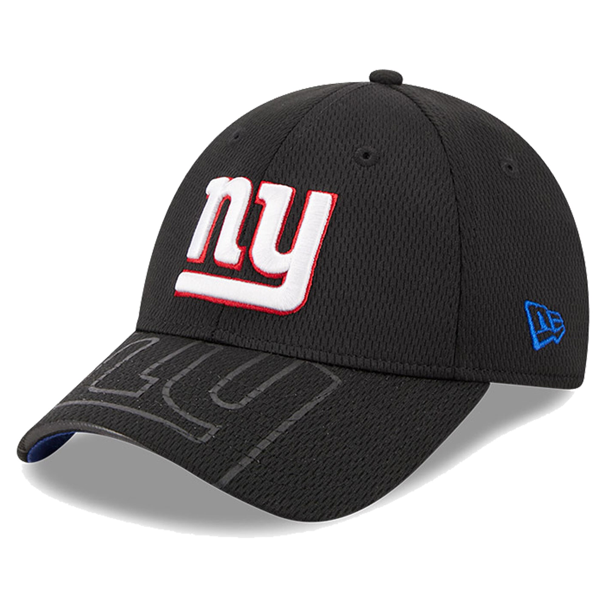 New York Giants mens new era black new york giants top visor 9forty adjustable hat | Giants Shop