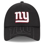 New York Giants mens new era black new york giants top visor 9forty adjustable hat | Giants Shop