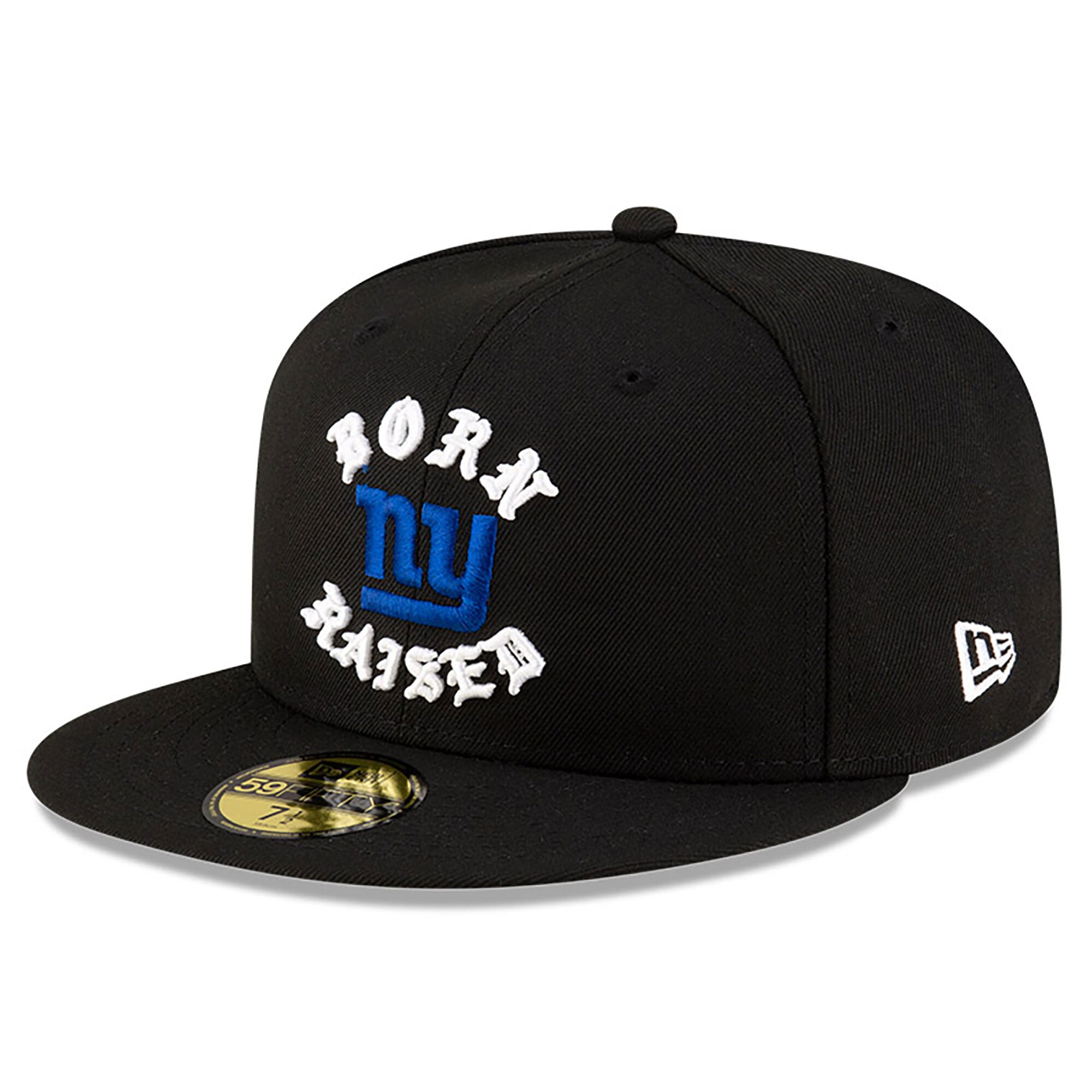 New York Giants mens new era born x raised black new york giants 59fifty fitted hat | Giants Shop