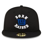 New York Giants mens new era born x raised black new york giants 59fifty fitted hat | Giants Shop