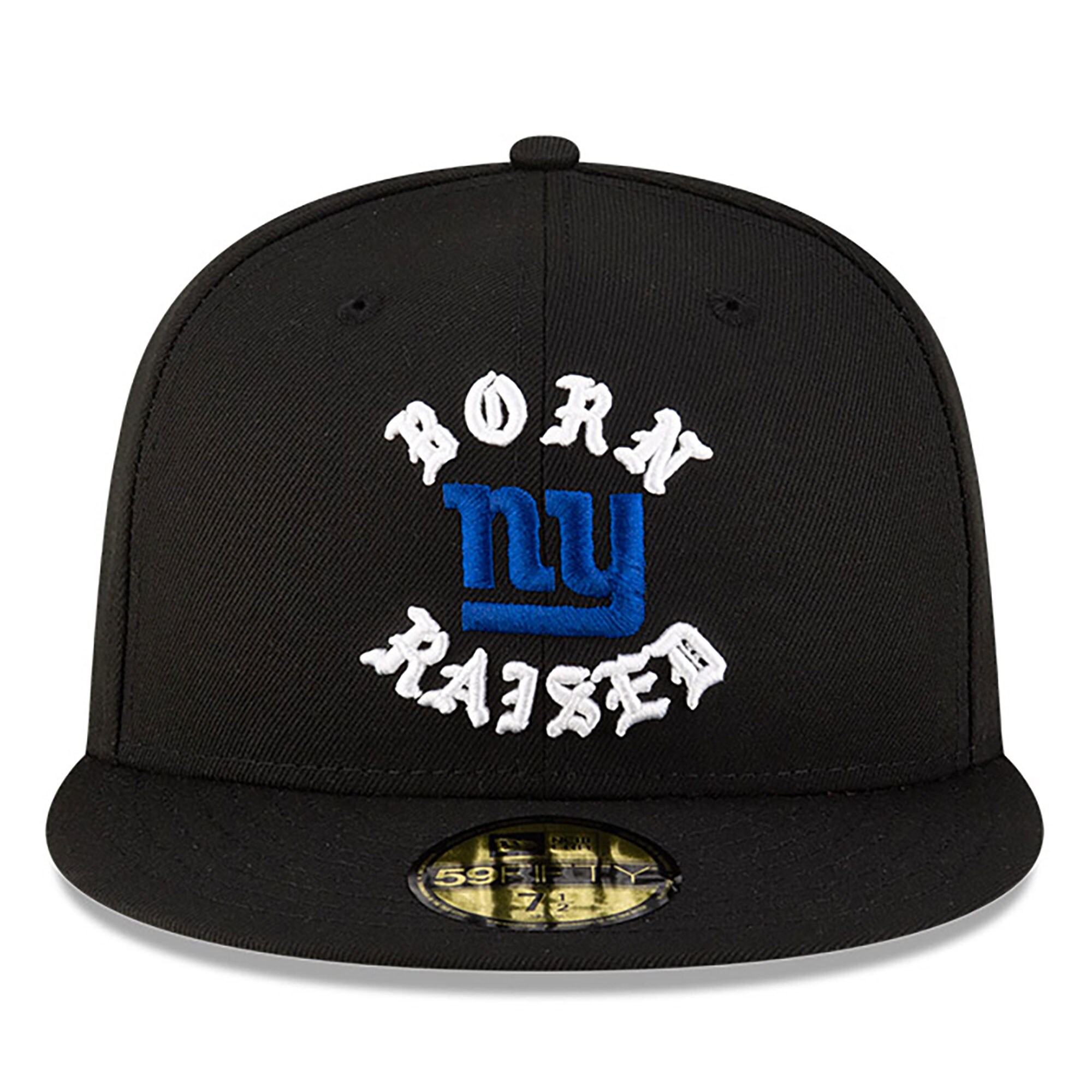 New York Giants mens new era born x raised black new york giants 59fifty fitted hat | Giants Shop