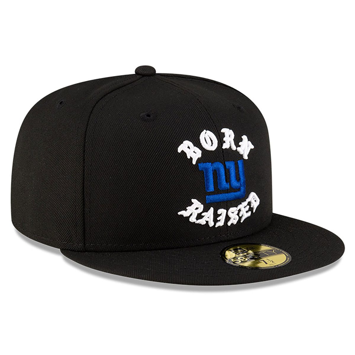 New York Giants mens new era born x raised black new york giants 59fifty fitted hat | Giants Shop