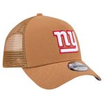 New York Giants mens new era brown new york giants color pack a-frame trucker 9forty adjustable hat | Giants Shop