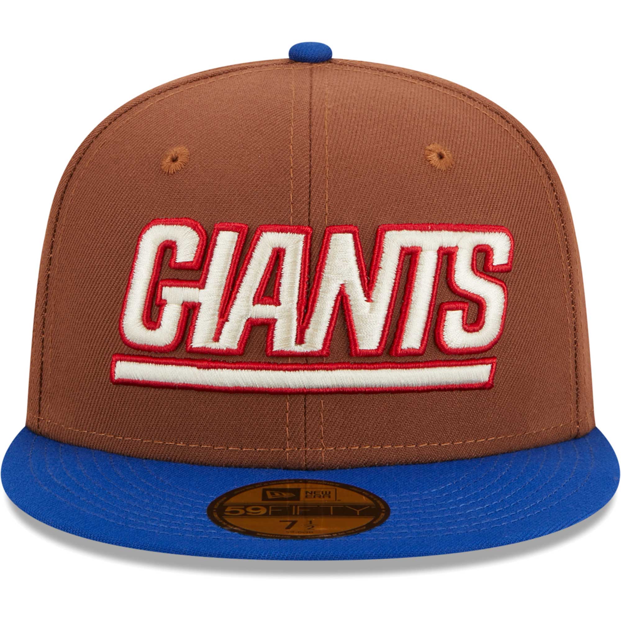 New York Giants mens new era brownroyal new york giants harvest 75th anniversary 59fifty fitted hat | Giants Shop