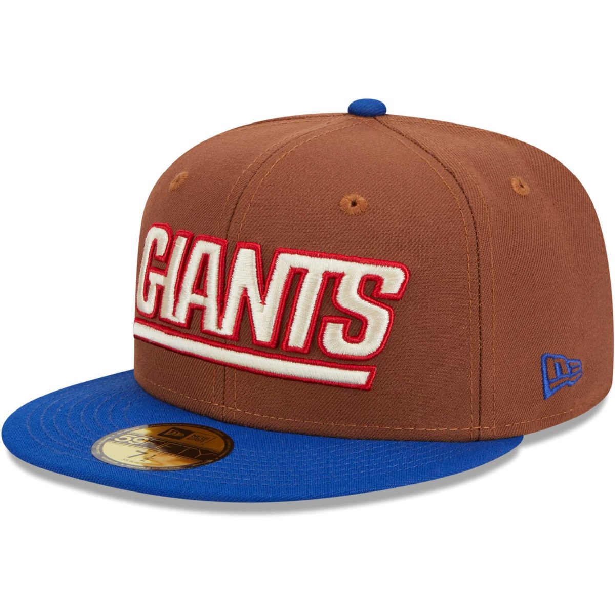 New York Giants mens new era brownroyal new york giants harvest 75th anniversary 59fifty fitted hat | Giants Shop