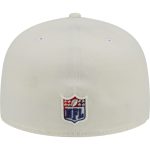 New York Giants mens new era cream new york giants chrome color dim 59fifty fitted hat 4639622 | Giants Shop