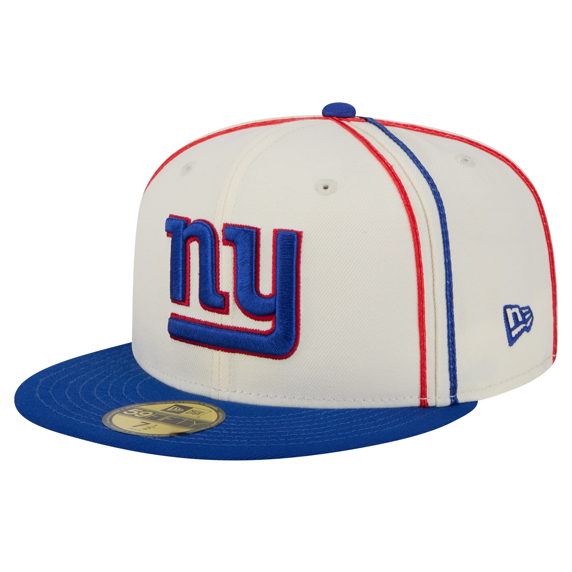 New York Giants mens new era cream new york giants soutache 59fifty fitted hat | Giants Shop